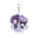 Deka Acrylic Key Chain Blue Lock x Sanrio Characters 07 Mikage Reo x Kuromi (Mini Character Illustration)