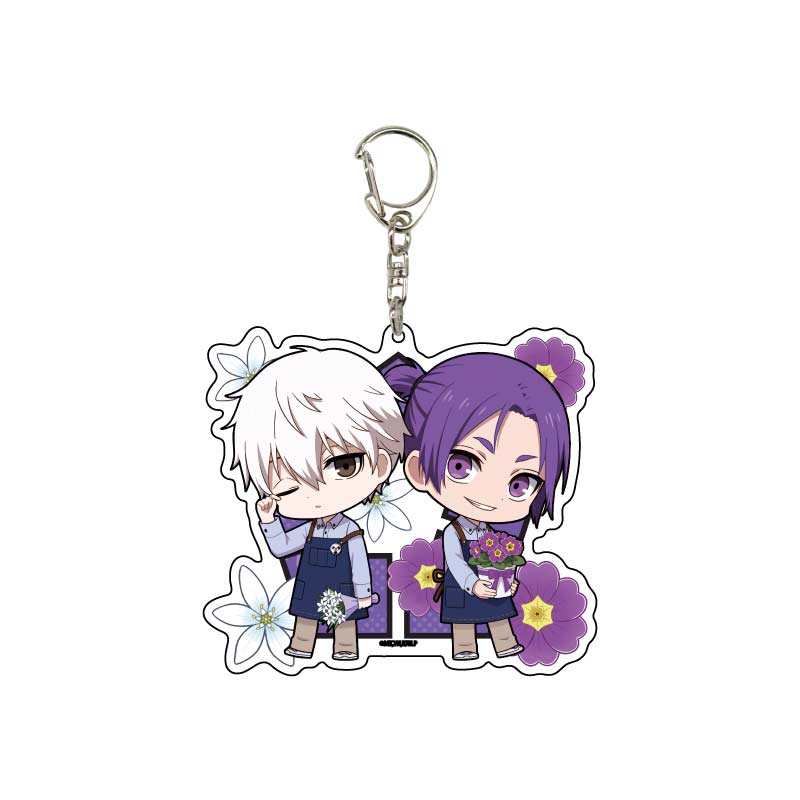 Deka Acrylic Key Chain Blue Lock 08 Flower Ver. Design D (Mini Character Illustration)