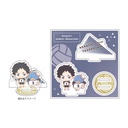 Acrylic Figure Plate Haikyu!! x Sanrio Characters 10 Akaashi Keiji / Tuxedosam (Mini Character Illustration)