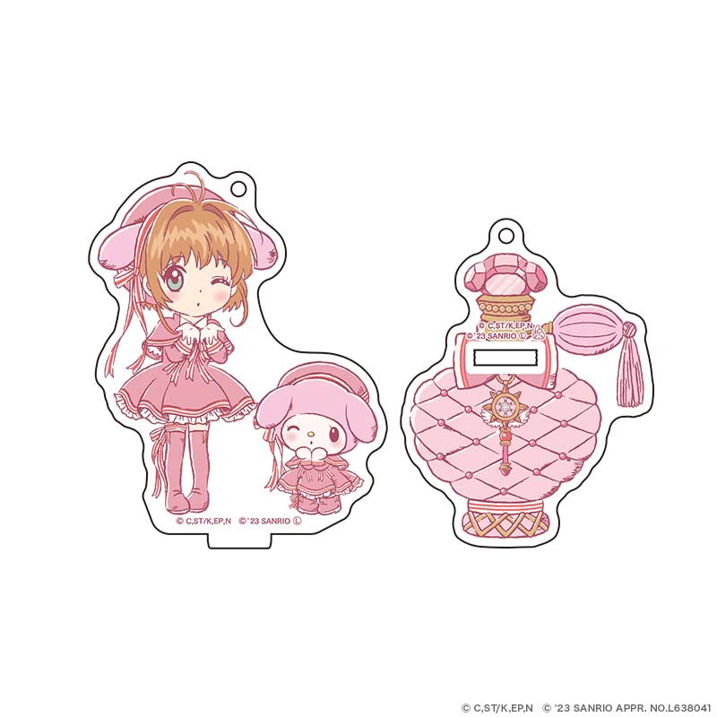 (PO) Cardcaptor Sakura x Sanrio Characters Acrylic Stand Key Chain Perfume Ver. Sakura x My Melody