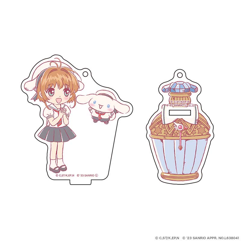 (PO) Cardcaptor Sakura x Sanrio Characters Acrylic Stand Key Chain Perfume Ver. Sakura x Cinnamoroll