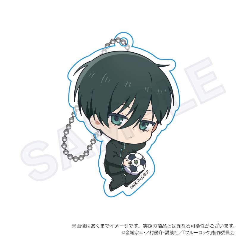 Blue Lock Acrylic Key Chain Nekorobi Mini Character Ver. Itoshi Rin