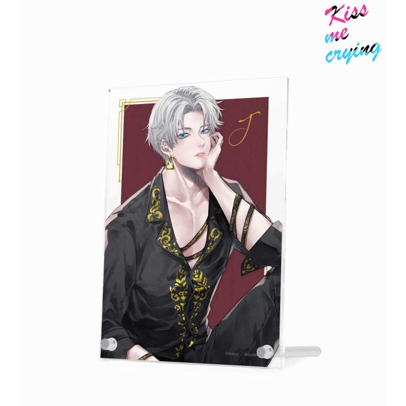 (PO) Kiss Me Crying Arinco Original Illustration J Black Coordination Ver. Double Acrylic Panel