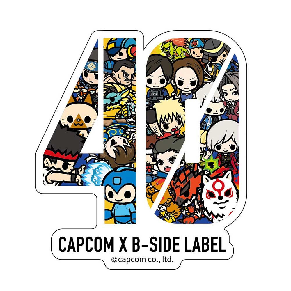 (PO) Capcom x B-Side Label Sticker CAPCOM 40th Logo