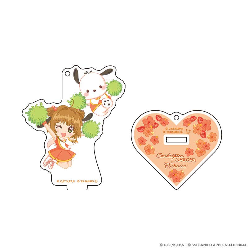 Cardcaptor Sakura x Sanrio Characters Acrylic Stand Key Chain Flower Ver. Sakura x Pochacco