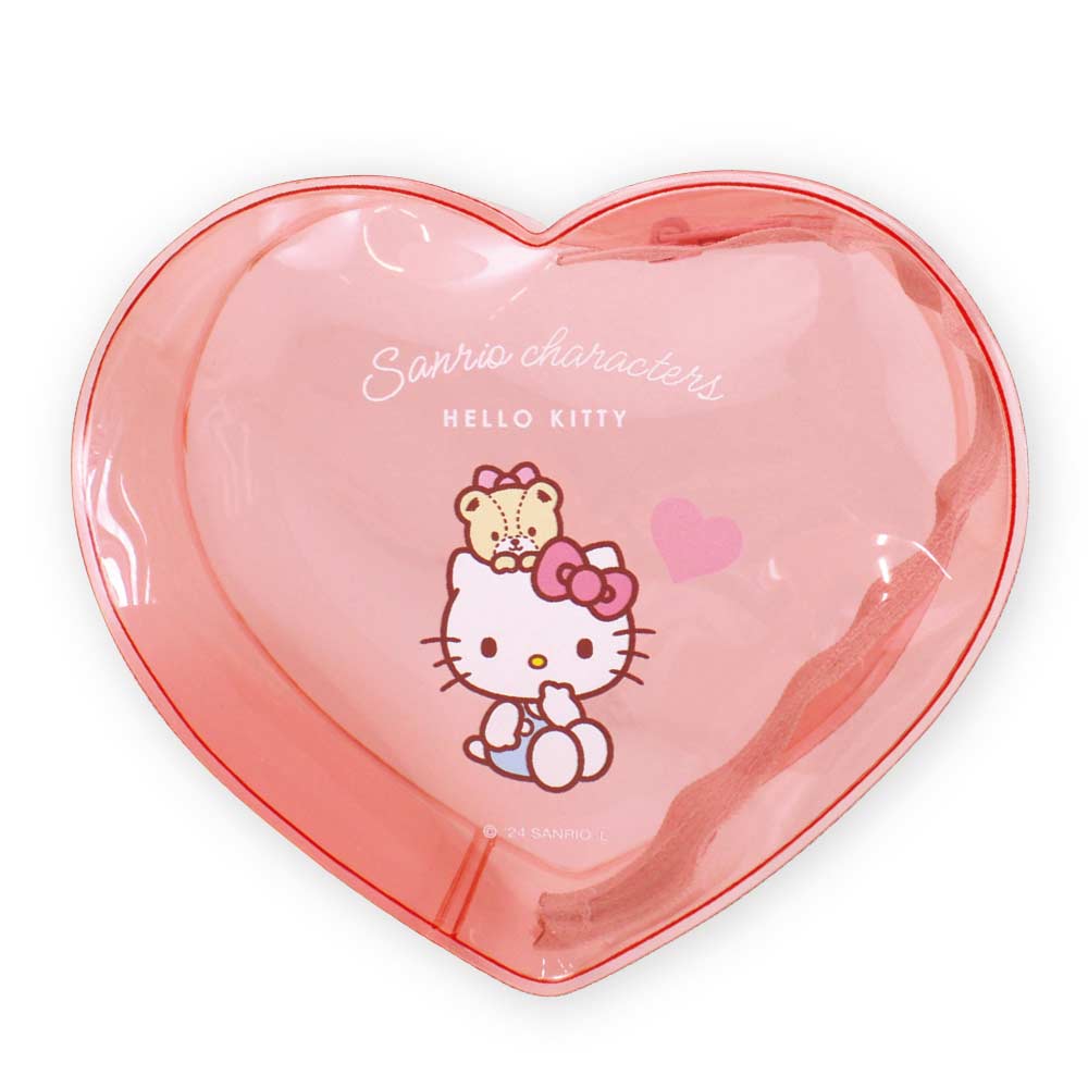 Sanrio Characters Heart Clear Pouch Hello Kitty