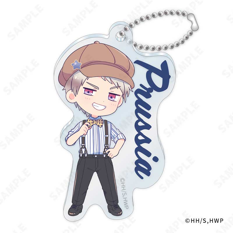 (PO) Hetalia World Stars Acrylic Key Chain -Suspenders Style- (DreCelle Mini) Prussia