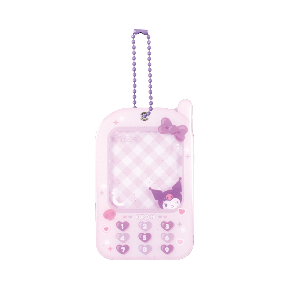 Sanrio Characters Cell Phone Style Frame Key Chain Kuromi