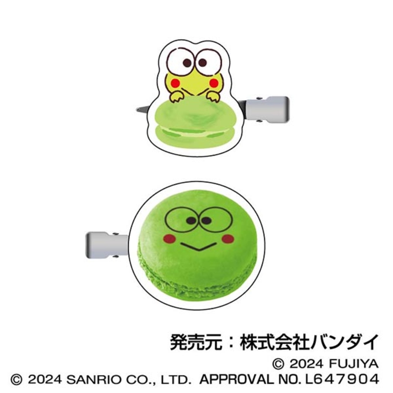 (PO) Sanrio Characters Macaron Hair Clip 03 Kero Kero Keroppi