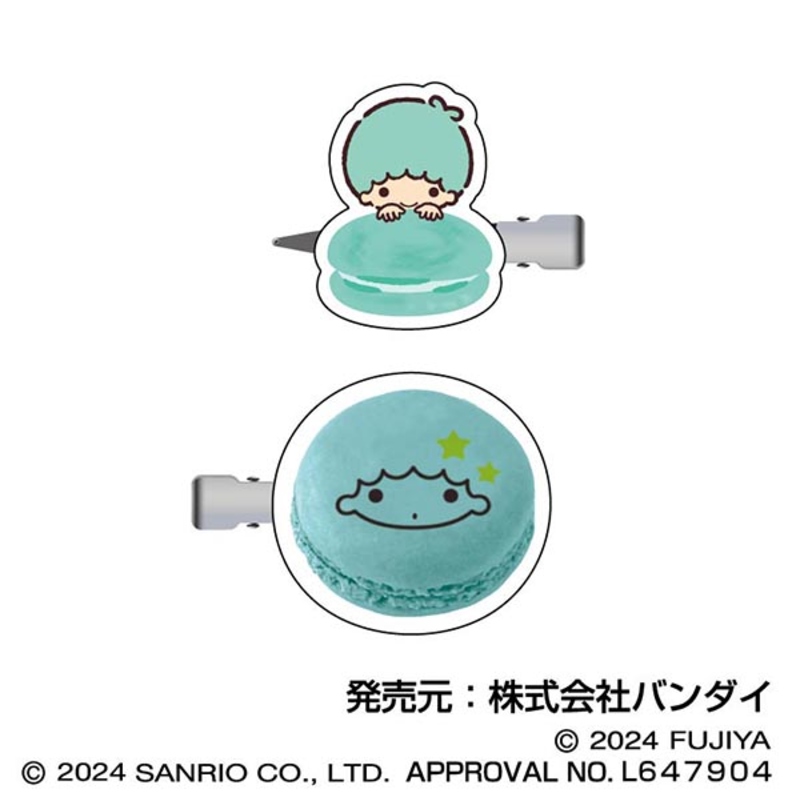(PO) Sanrio Characters Macaron Hair Clip 07 Kiki (Little Twin Stars)