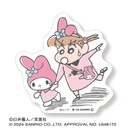 (PO) Crayon Shin-chan x Sanrio Characters Die-cut Sticker Mini 3