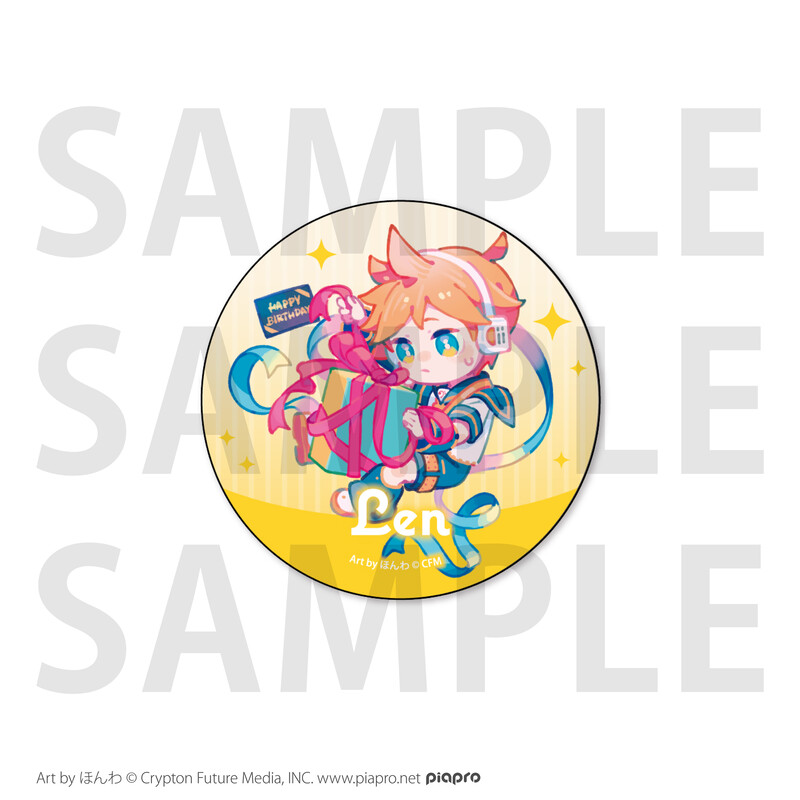 Hatsune Miku Happy 16th Birthday -Dear Creators- Surprise Party Mini Character Can Badge Kagamine Len
