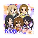 (PO) K-On! Puchichoko Rubber Mat Coaster C