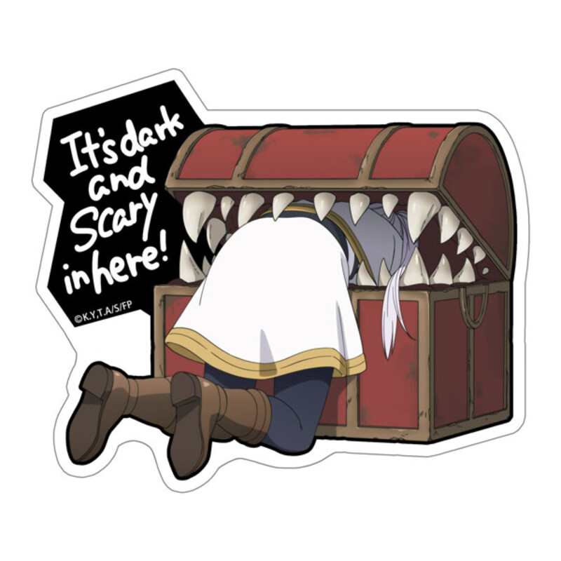 Frieren: Beyond Journey's End Frieren Getting Eaten by Mimic Outdoors Sticker