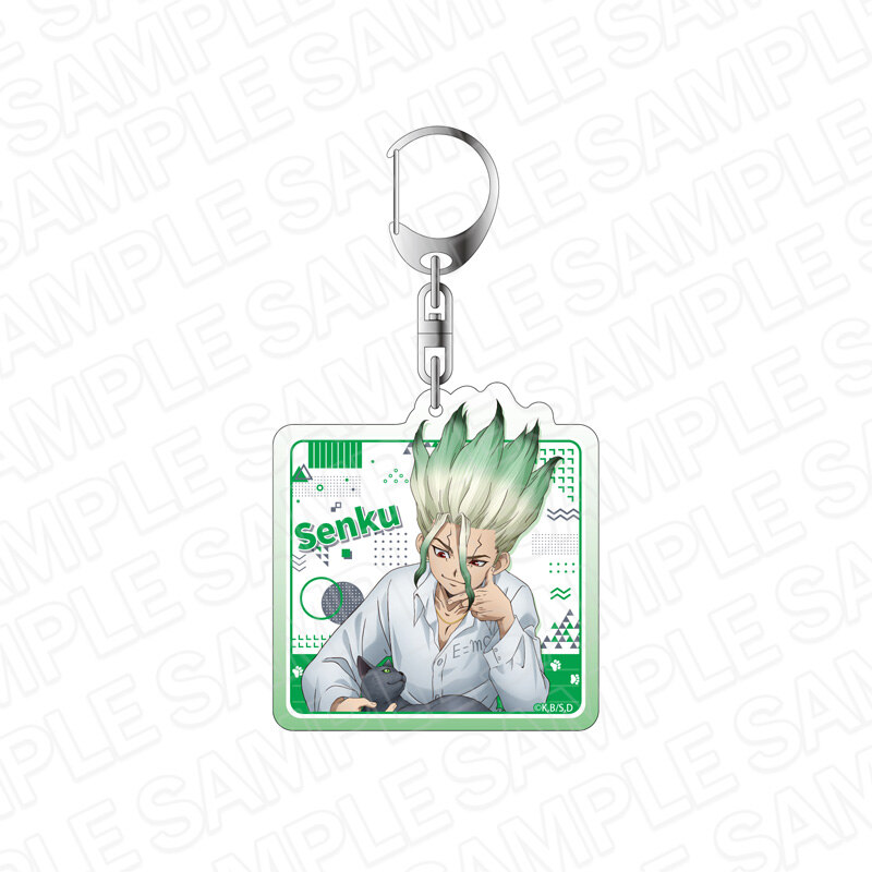 (PO) Dr. Stone Acrylic Key Chain Ishigami Senku Neko to Issho Ver.