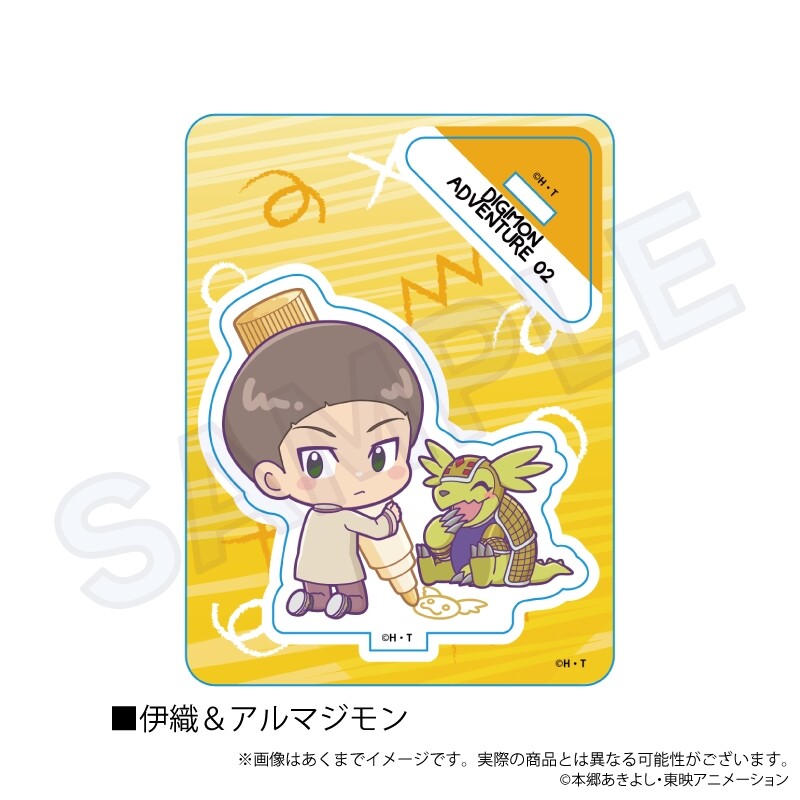 (PO) Digimon Series Mini Character Stand Oekakiccho Ver. Iori & Armadillomon