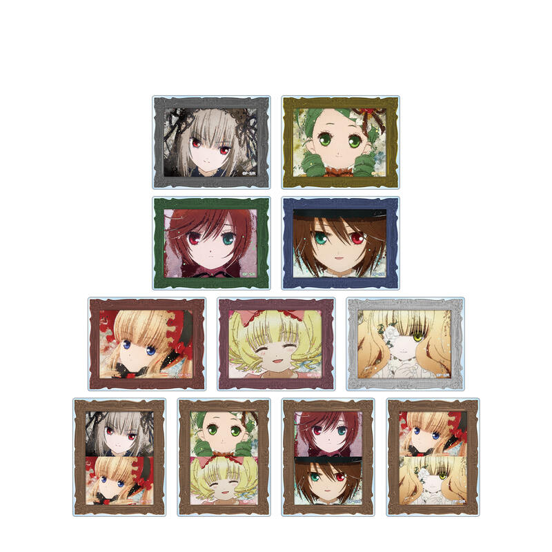 (PO) Rozen Maiden Trading grunge CANVAS Acrylic Card [BOX]