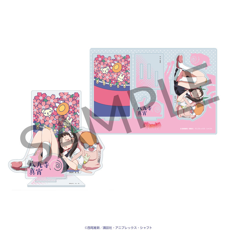 (PO) Charaditional Toy Monogatari Series Hanafuda Pattern Acrylic Stand Hachikuji Mayoi