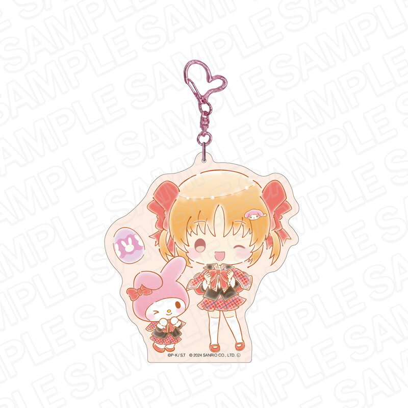 (PO) Shugo Chara! x Sanrio Characters Deka Key Chain Yuiki Yaya x My Melody