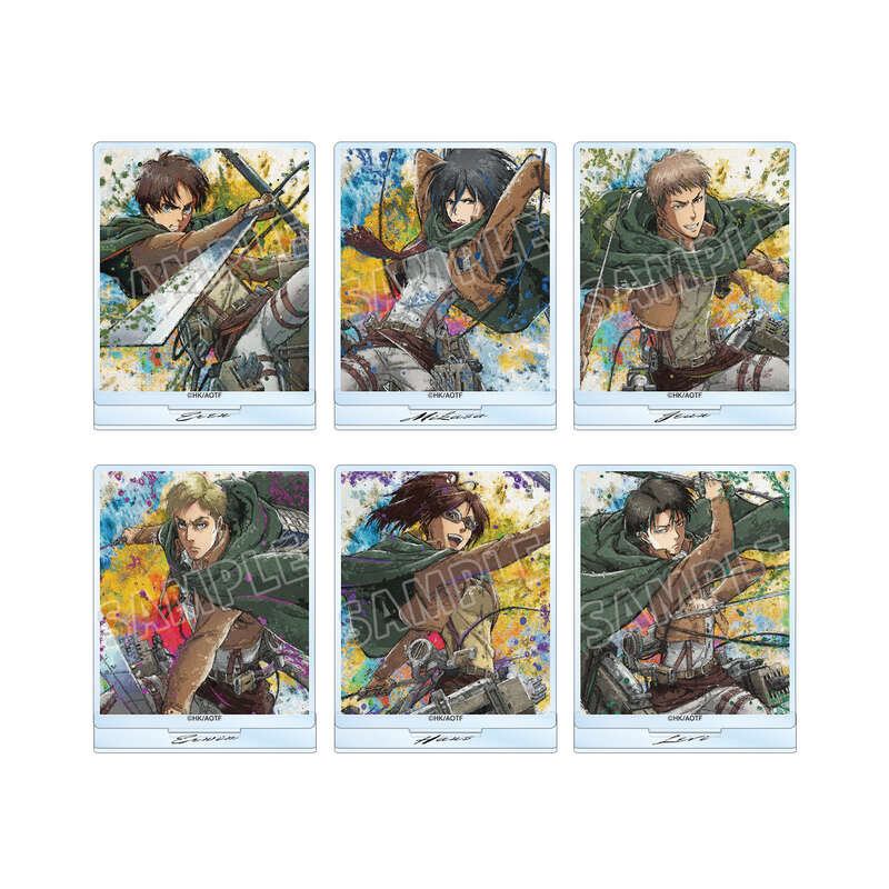 (PO) Attack on Titan Trading grunge CANVAS Acrylic Stand [BOX]