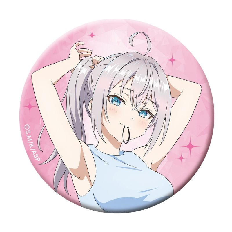Alya Sometimes Hides Her Feelings in Russian Glitter Can Badge Alya
