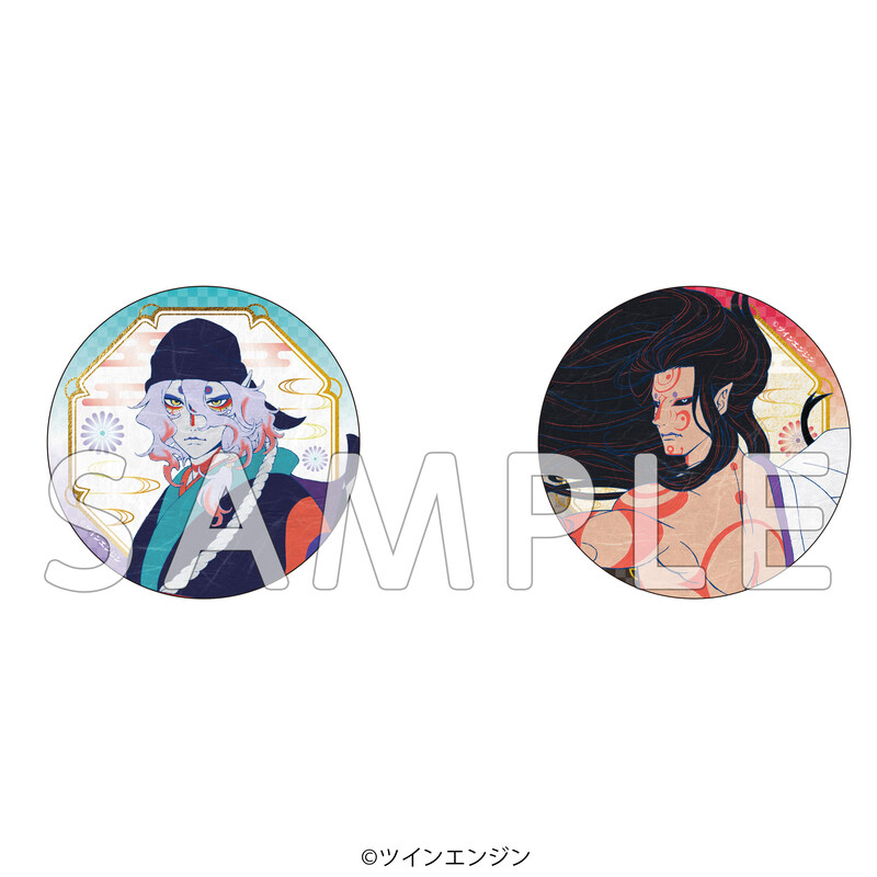 Mononoke Movie: Karakasa Medicine Seller & Shingi Can Badge (2 Set)