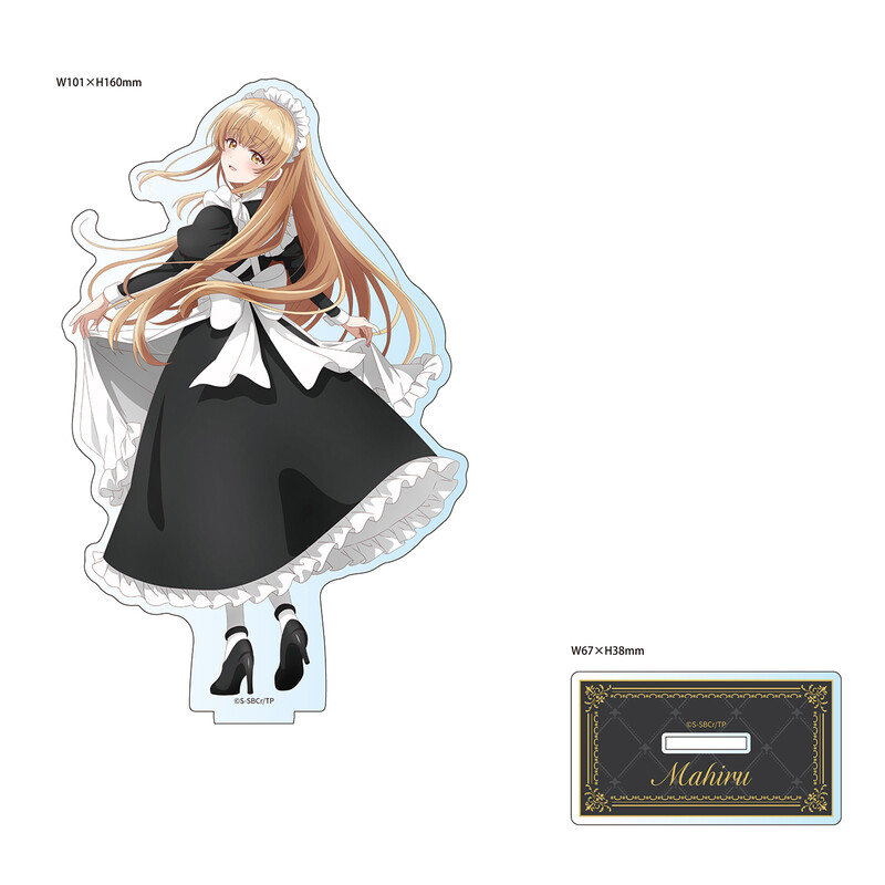 The Angel Next Door Spoils Me Rotten Original Illustration Big Acrylic Stand Shiina Mahiru (Classical Maid Long Sleeve)