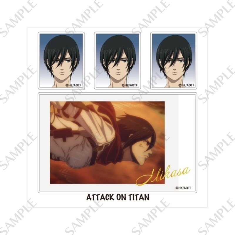 (PO) Attack on Titan Sticker Mikasa