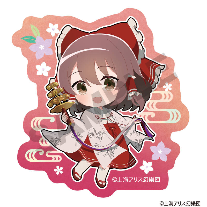 (PO) Touhou Project Die-cut Sticker Hakurei Reimu Mini Character Nagoshi no Harae