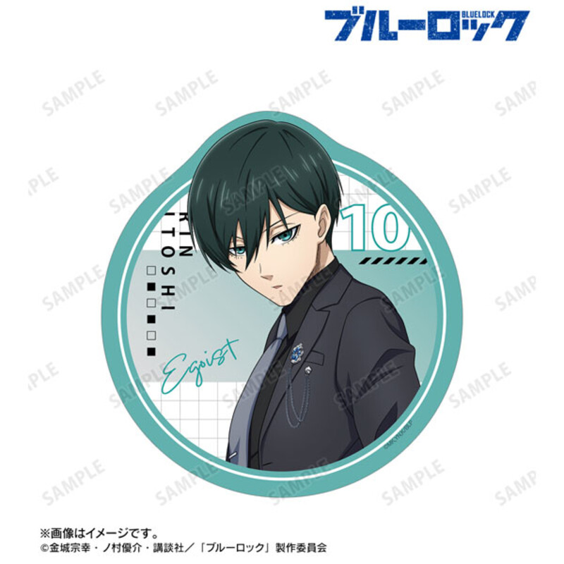 (PO) Blue Lock Original Illustration Itoshi Rin Suit Model Ver. Travel Sticker