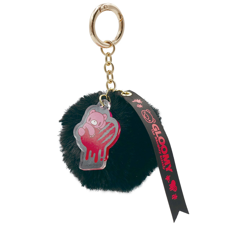 (PO) GLOOMY The Naughty Grizzly Fur Charm Black 8203-079