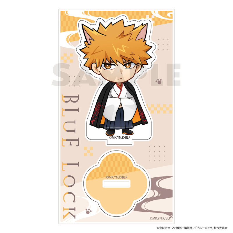 (PO) Blue Lock Acrylic Stand Kunigami Rensuke Kimono Kemomimi