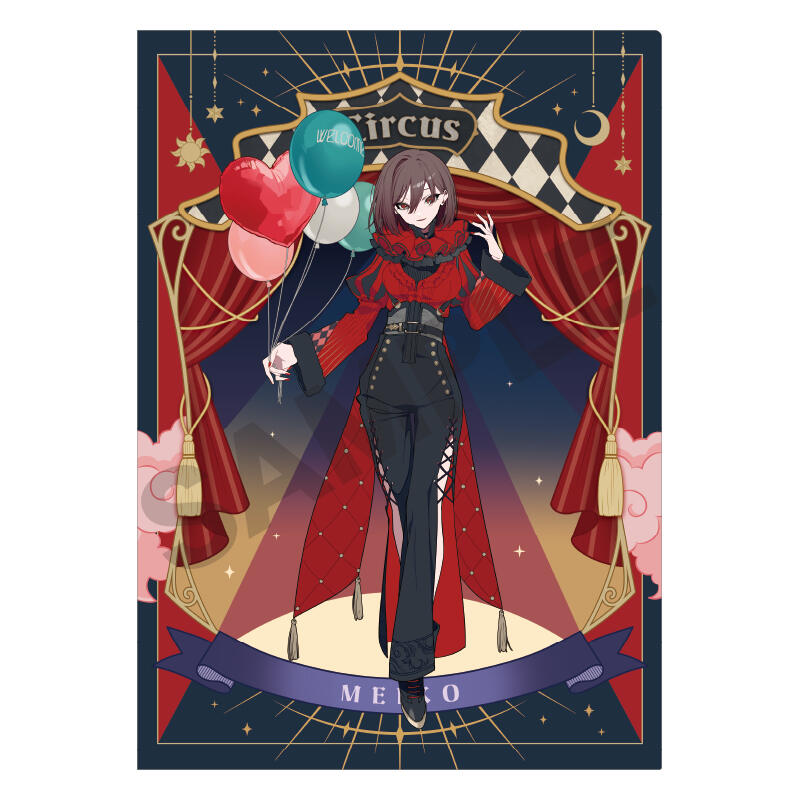 (PO) Hatsune Miku Single Clear File MEIKO Black Circus