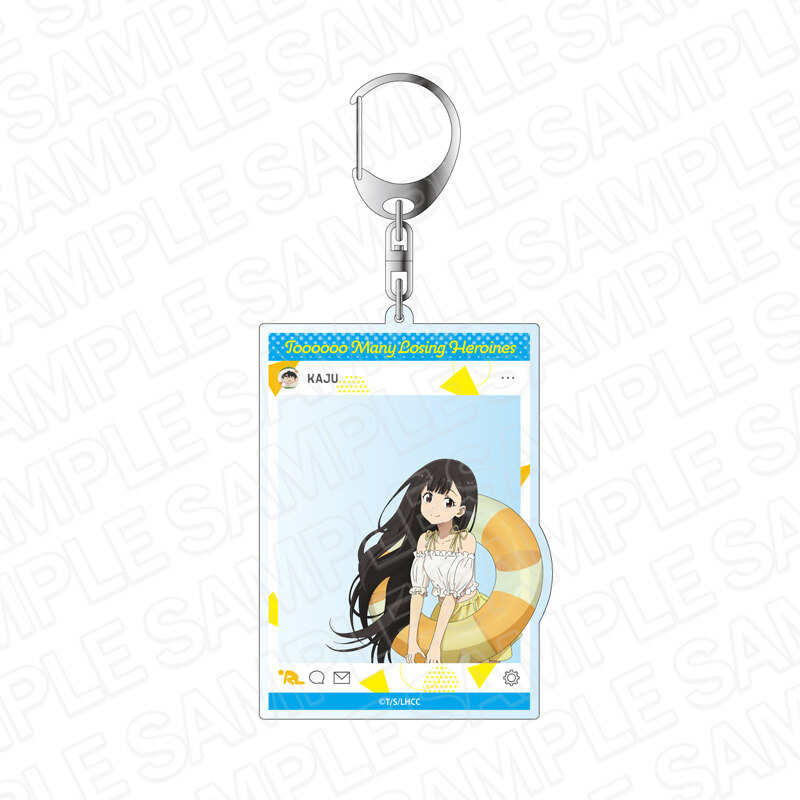 (PO) Too Many Losing Heroines! SNS Style Acrylic Key Chain Nukumizu Kaju Swimwear Ver.