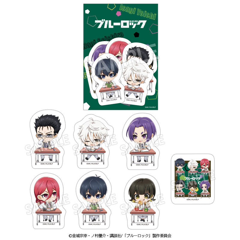 (PO) Blue Lock Flake Sticker Mini Character School Uniform Ver.
