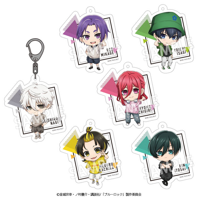 (PO) Blue Lock Trading Acrylic Key Chain Mini Character Casual Outfit Ver. [BOX]