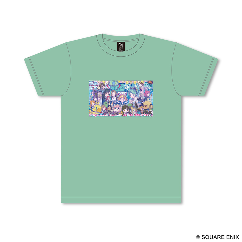 (PO) #SQkawaii Sounds Final Fantasy T-shirt Mint Green