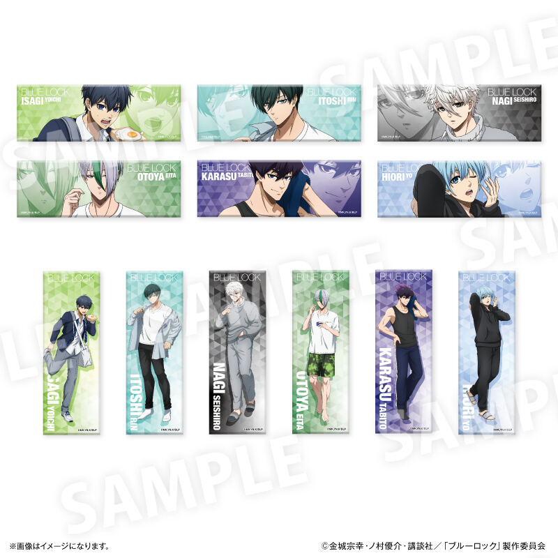 (PO) Blue Lock Wake Up & Get Ready Trading Square Can Badge [BOX]