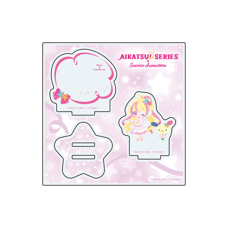 (PO) Acrylic Stand Plate Aikatsu! Series x Sanrio Characters 07 Hana x Usahana (Mini Character Illustration)