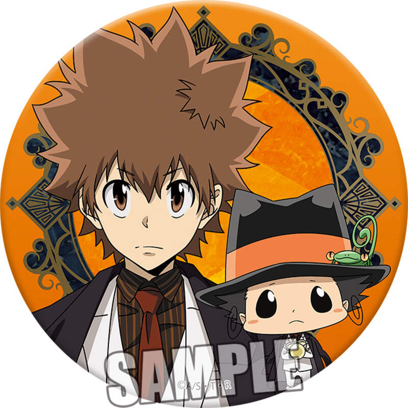 (PO) Reborn! Can Badge Tsuna & Reborn Formal Ver.