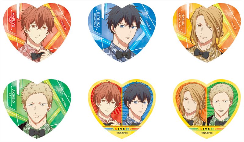Given Original Illustration Heart Lame Acrylic Badge [BOX]