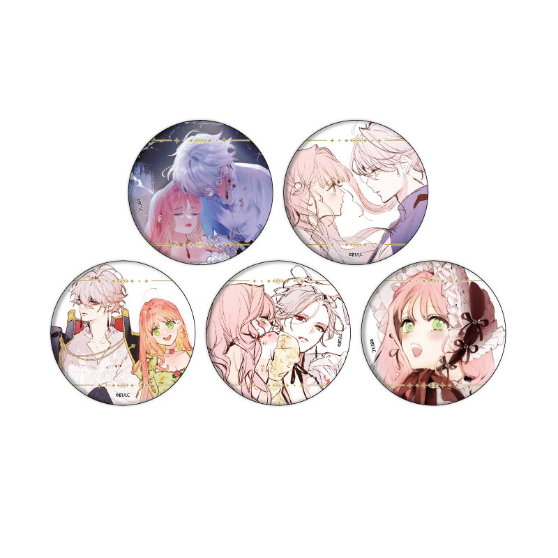 Can Badge Hana Himeru Kimi no Meteor 01 Official Illustration [BOX]