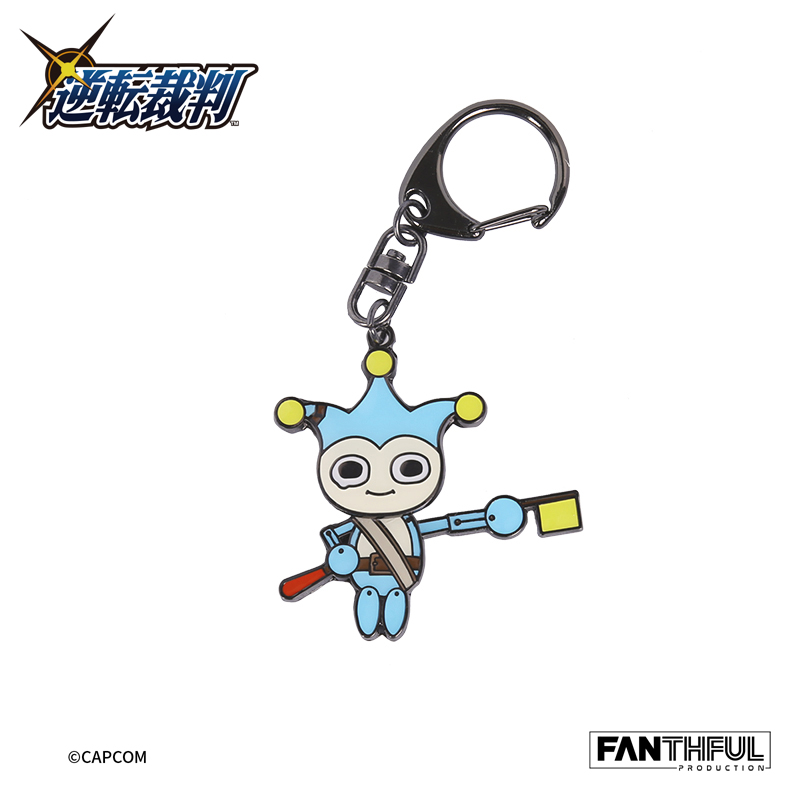 FANTHFUL Ace Attorney Series FPKC002AA Alloy Keychain Blue Badger