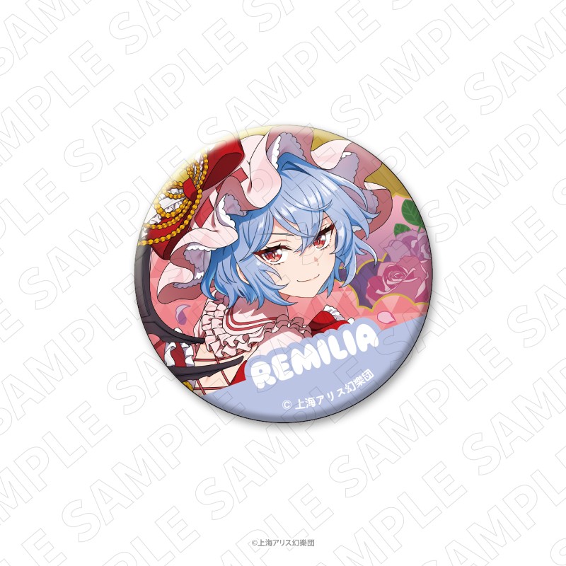 Charaditional Toy Touhou Project Japanese Paper Style Can Badge Remilia Scarlet