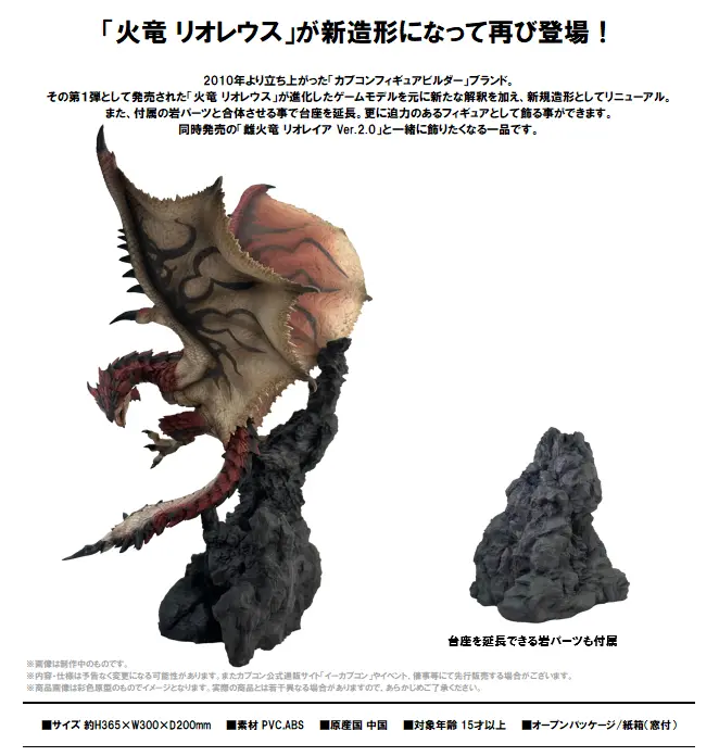 Capcom Figure Builder Creators Model Monster Hunter Fire Wyvern Rathalos Ver. 2.0