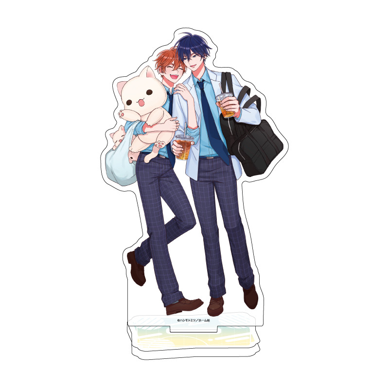 Acrylic Stand Mitsu Hashimoto Works 01 Students' First Date Plans @ Ikebukuro BL Fair (Original Illustration)