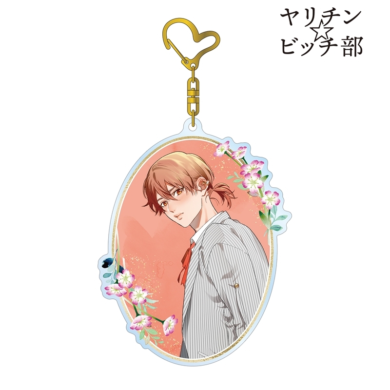 Yarichin Bitch-bu Ogeretsu Tanaka Original Illustration Yaguchi Kyousuke Suit Ver. Big Acrylic Key Chain