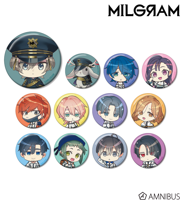 MILGRAM Trading Chibi Chara Tin Badge [BOX]