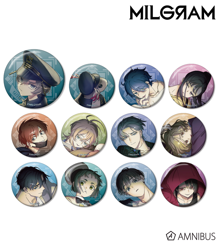 MILGRAM Original Illustration 3rd Anniversary ver. Trading Tin Badge [BOX]