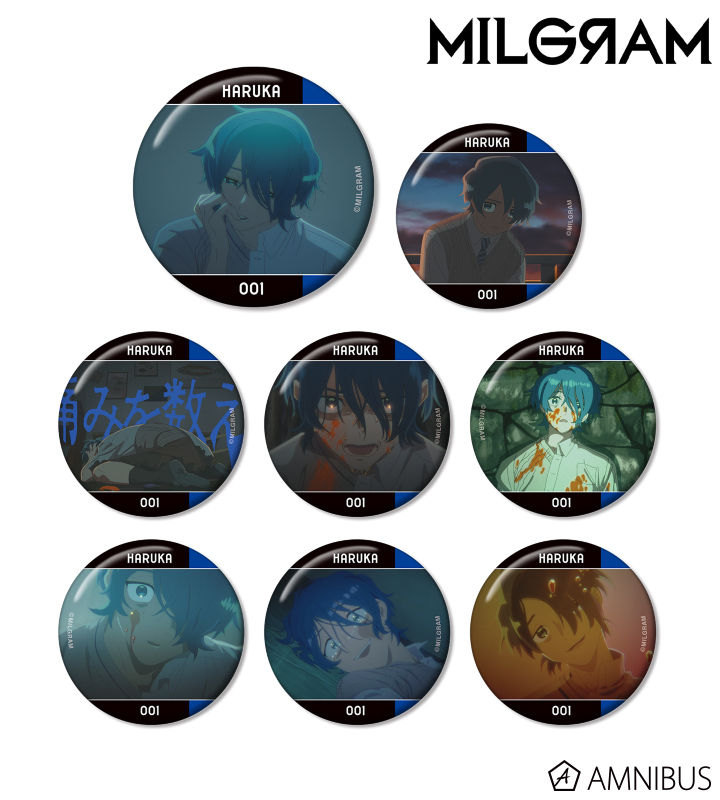 MILGRAM Trading MV Tin Badge Haruka "All-Knowing and All-Agony" [BOX]